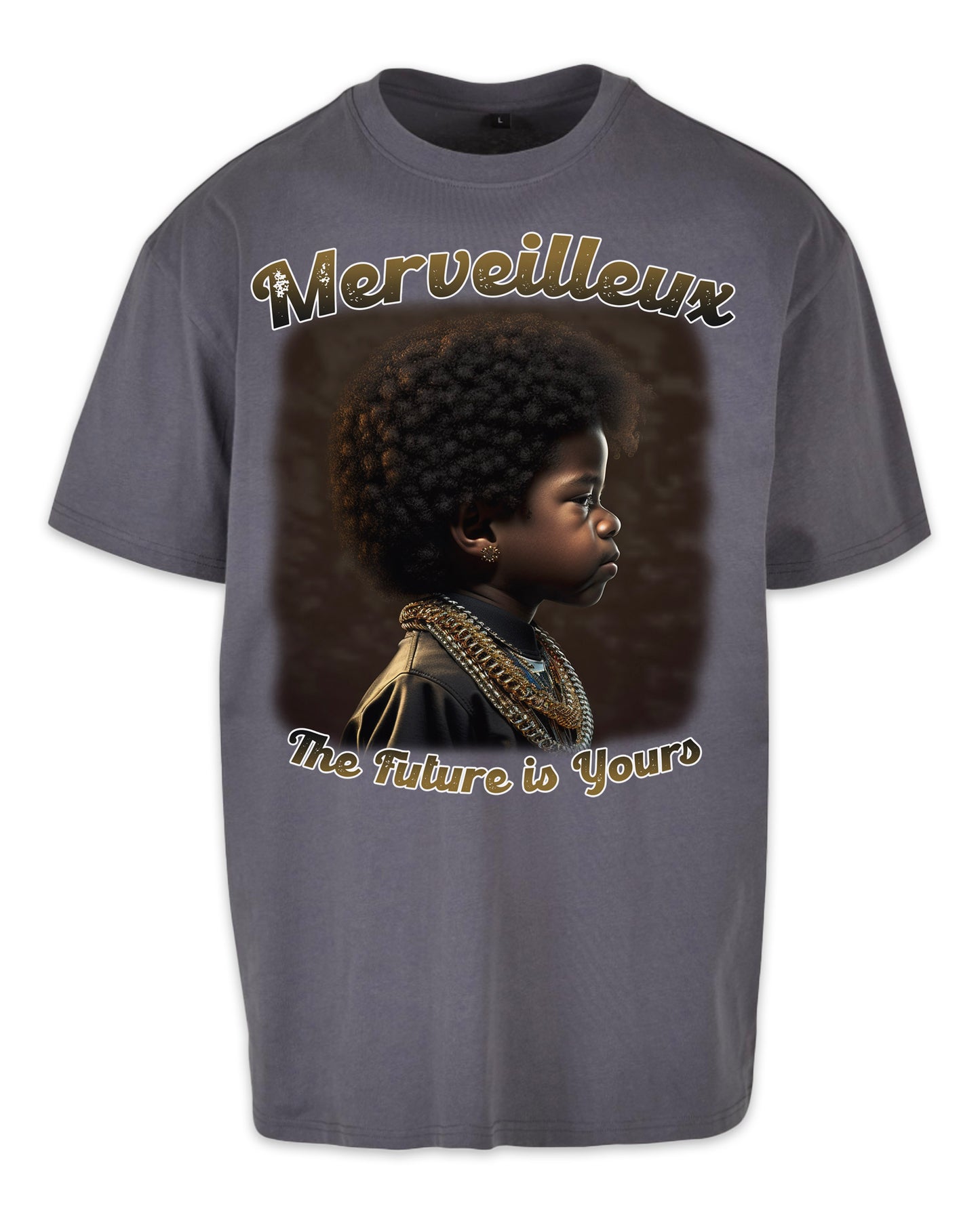 MERVEILLEUX ”FUTURE IS YOURS” T-SHIRT (GRAY)